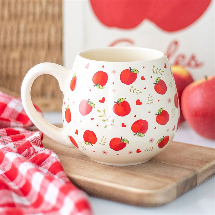 Apple Print Rounded Mug