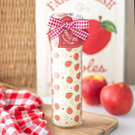 Apple Print Apple Pie Tube Candle