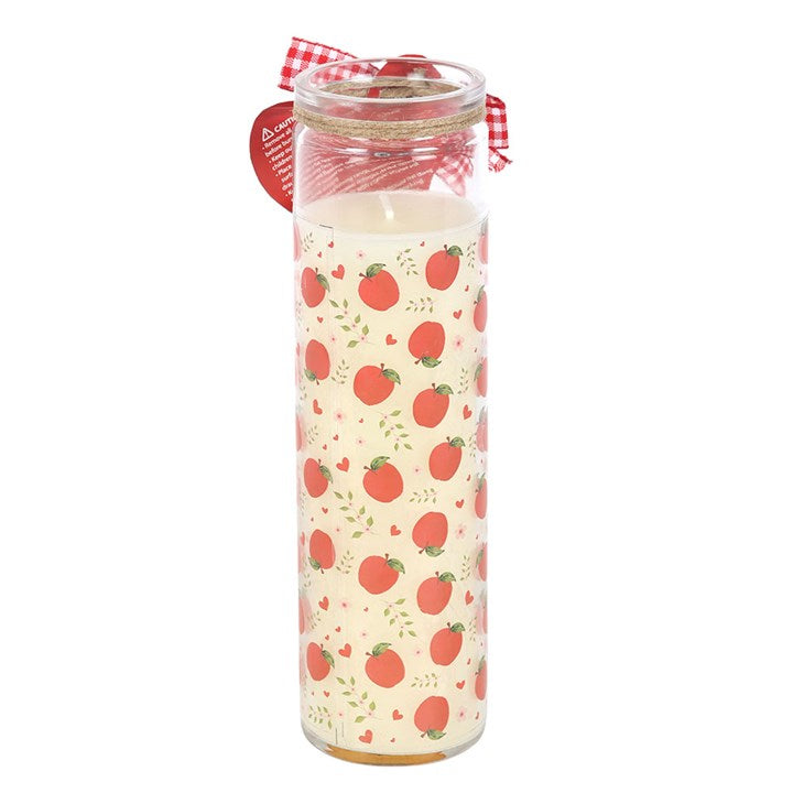 Apple Print Apple Pie Tube Candle