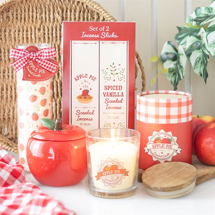 Apple Print Apple Pie Tube Candle