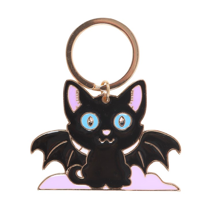 In My Witch Era Cat and Moon Enamel Keyring