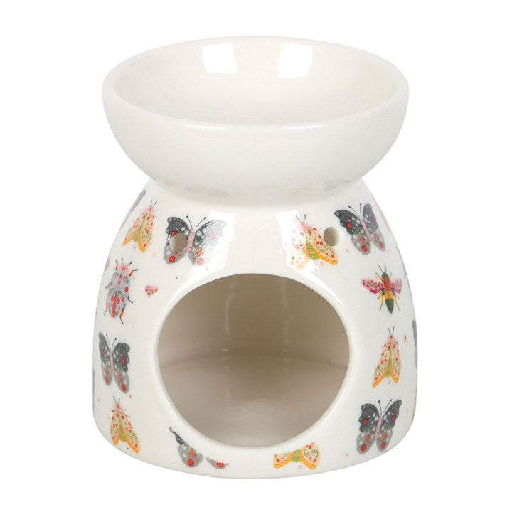 Floral Bug Print Oil Burner and Wax Warmer