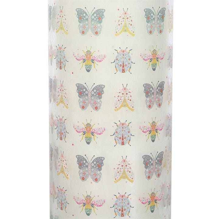 Floral Bug Garden Rose Tube Candle