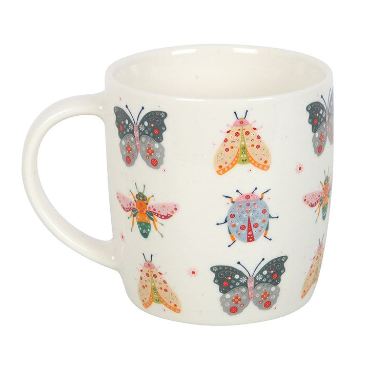 Floral Bug Print Mug