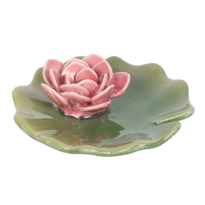 Lily Pad Trinket Dish and Incense Stick Holder