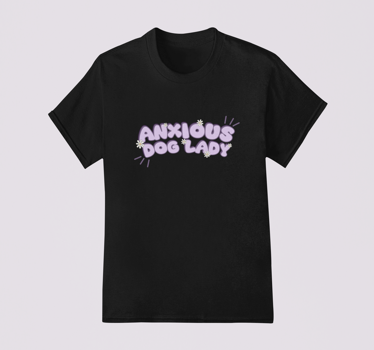 Anxious Dog Lady T-Shirt [MEDIUM]