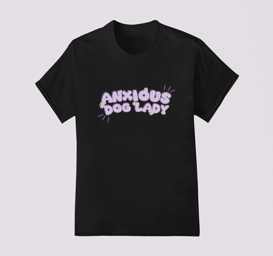 Anxious Dog Lady T-Shirt [MEDIUM]