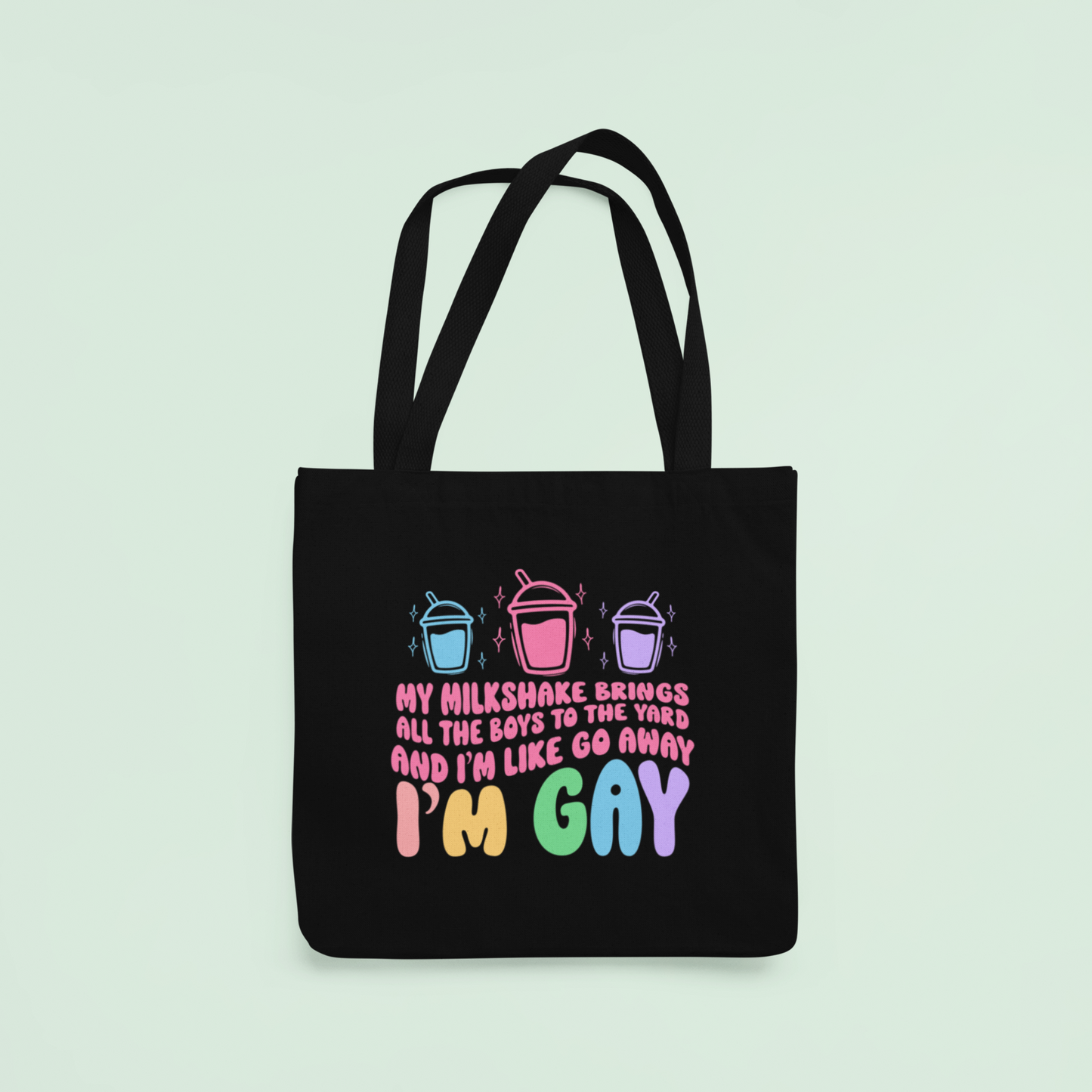 Go Away I'm Gay tote bag