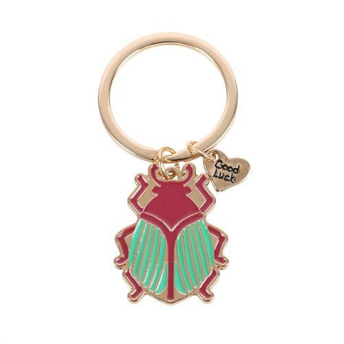 Lucky Gold Beetle Keyring