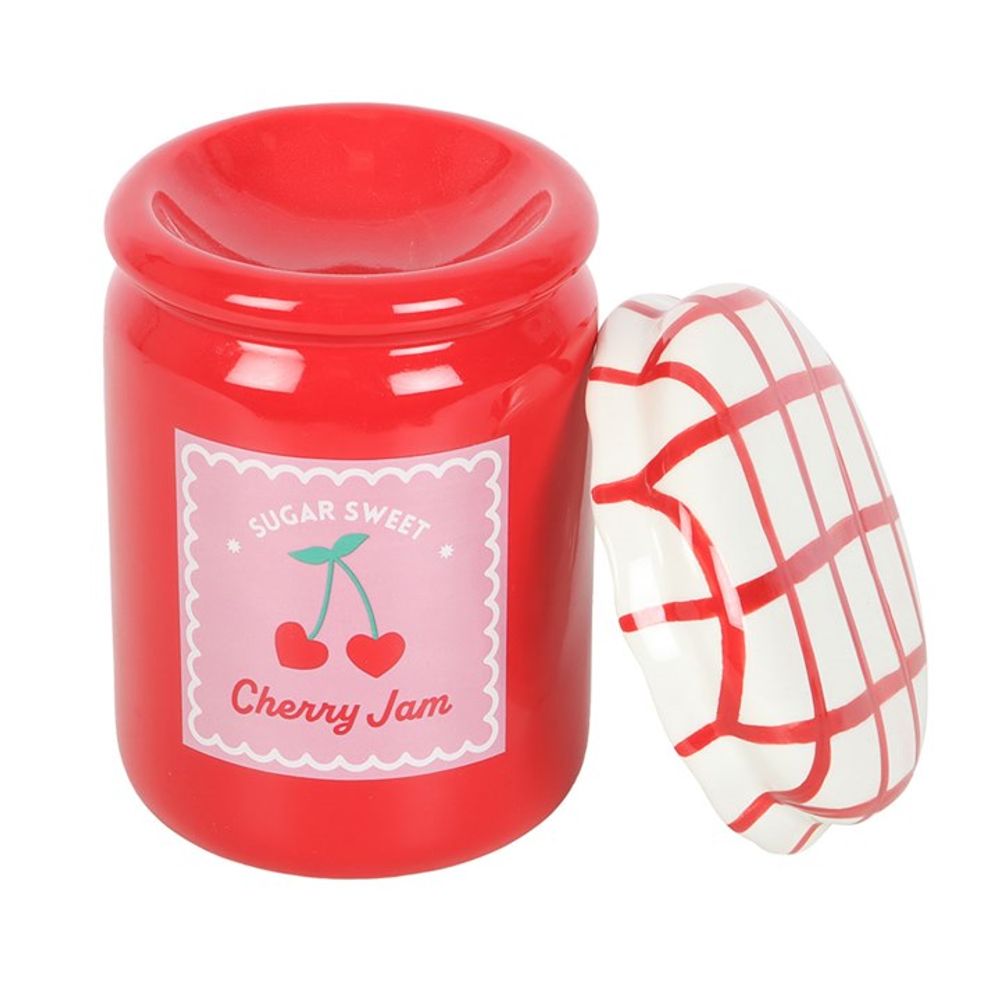 Cherry Jam Jar Oil Burner and Wax Warmer