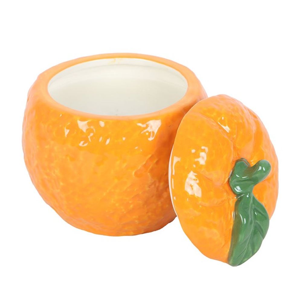 Orange Shaped Candle Jar