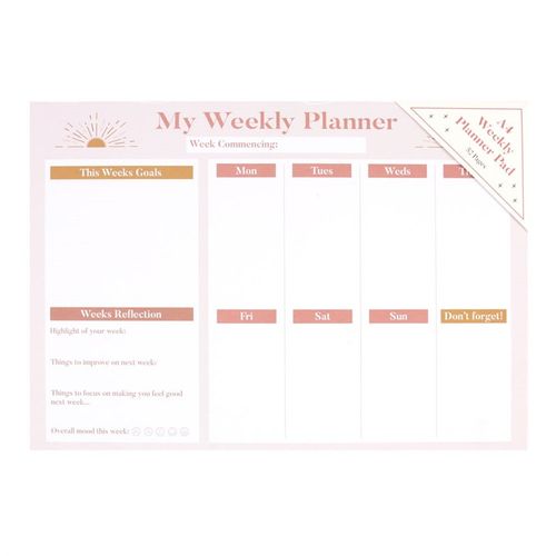 Good Vibes A4 Weekly Planner Pad